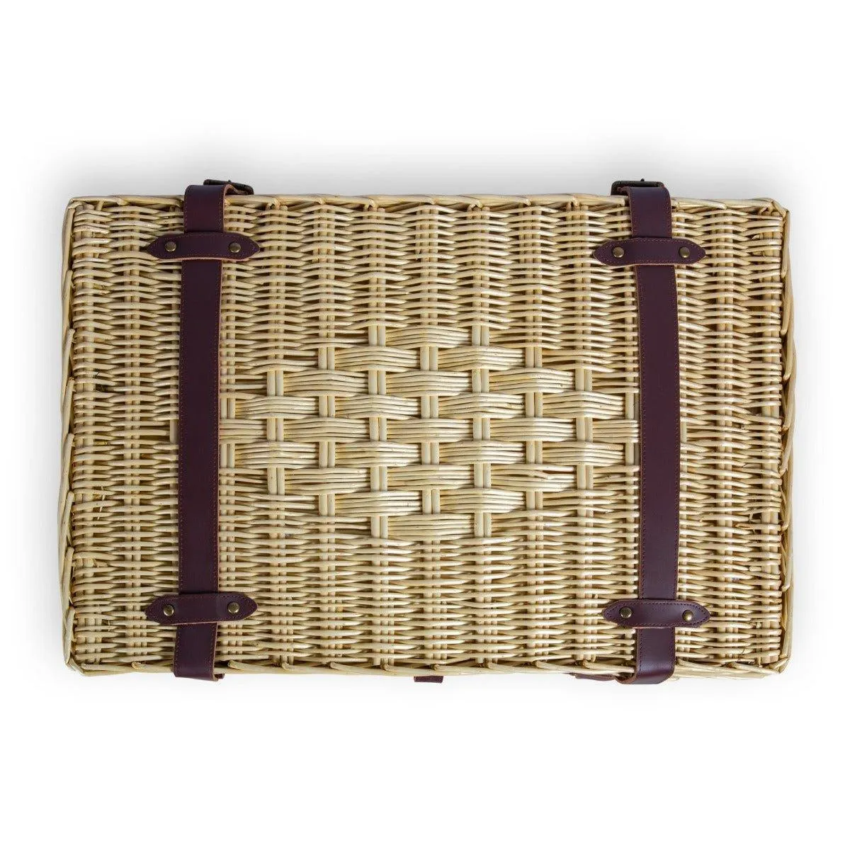 Charming Wicker Picnic Basket for 4