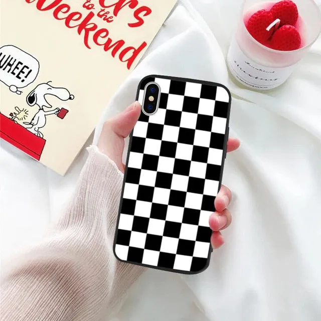 Checkered Phone Case For iPhone