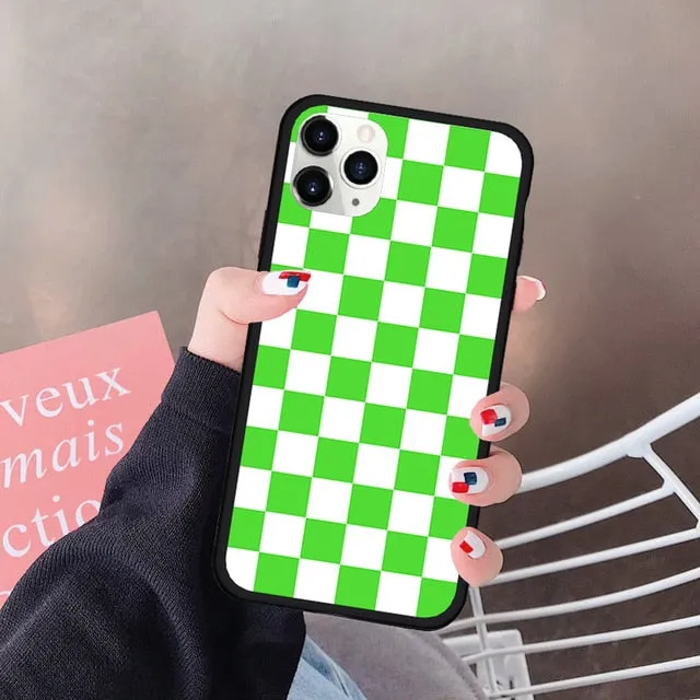 Checkered Phone Case For iPhone