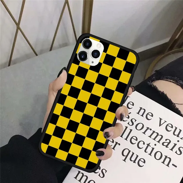 Checkered Phone Case For iPhone