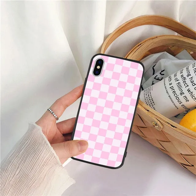 Checkered Phone Case For iPhone