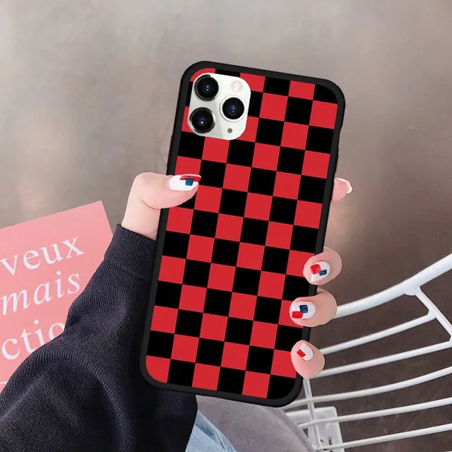 Checkered Phone Case For iPhone
