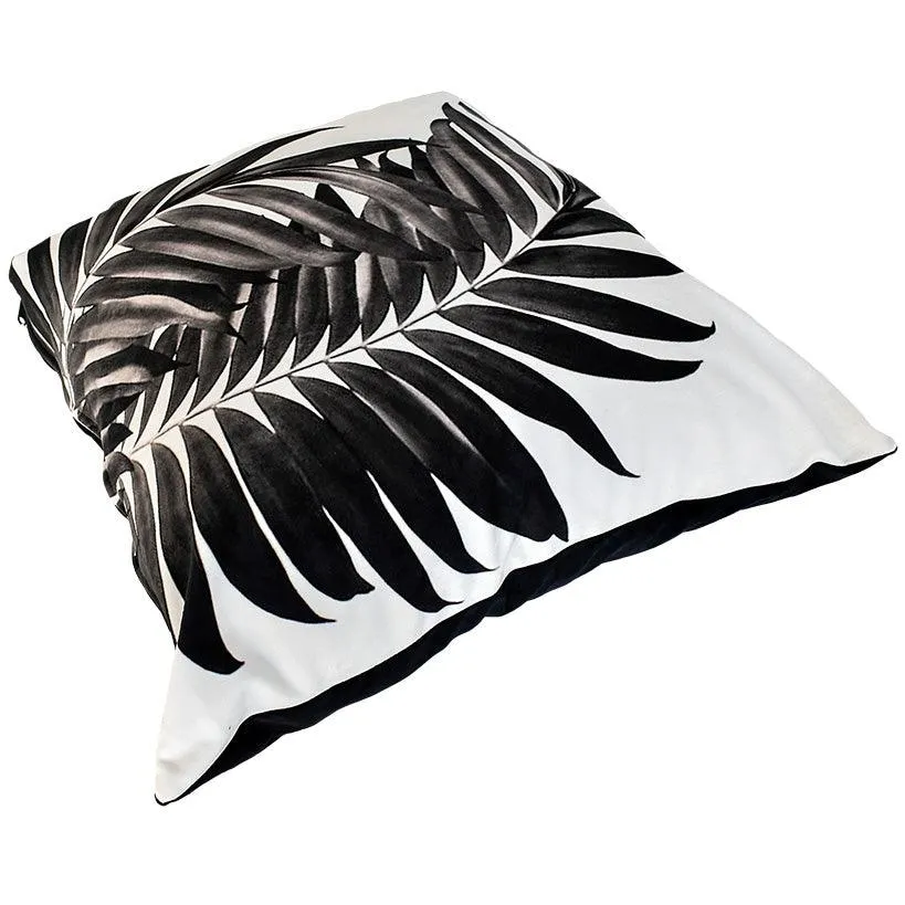 Chic Black & White Velvet Pillow – Luxurious Comfort & Style
