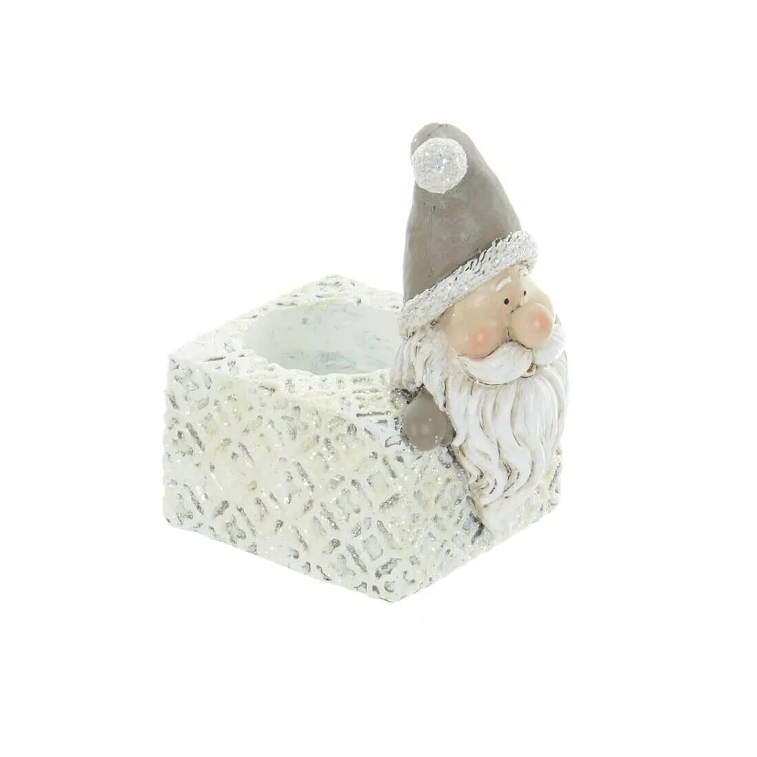 Christmas Tealight Candle Holder Xmas Glitter Decoration