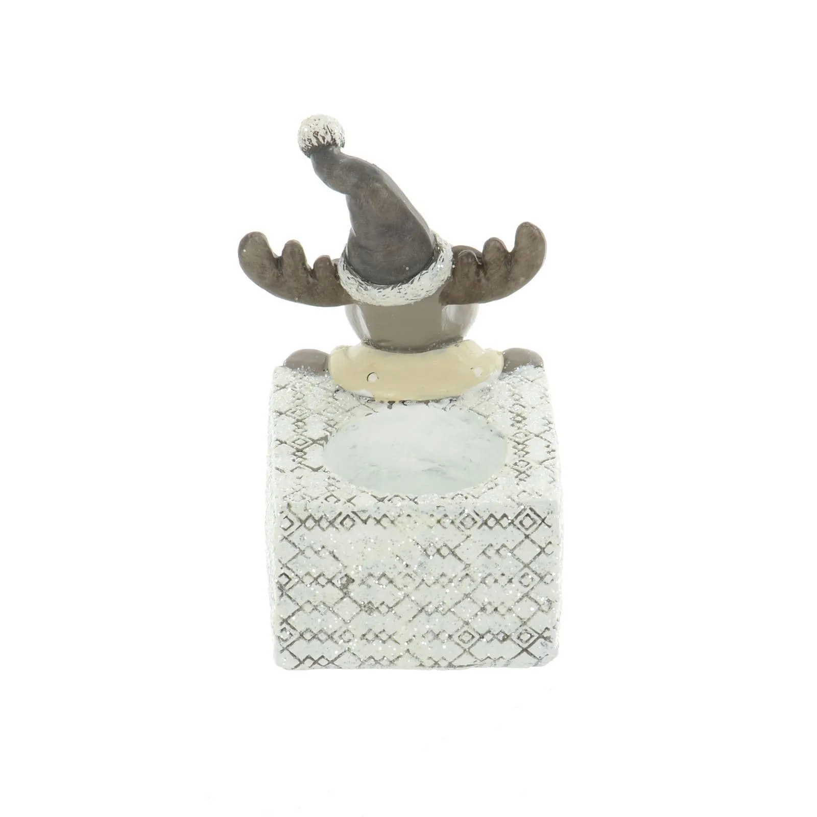 Christmas Tealight Candle Holder Xmas Glitter Decoration