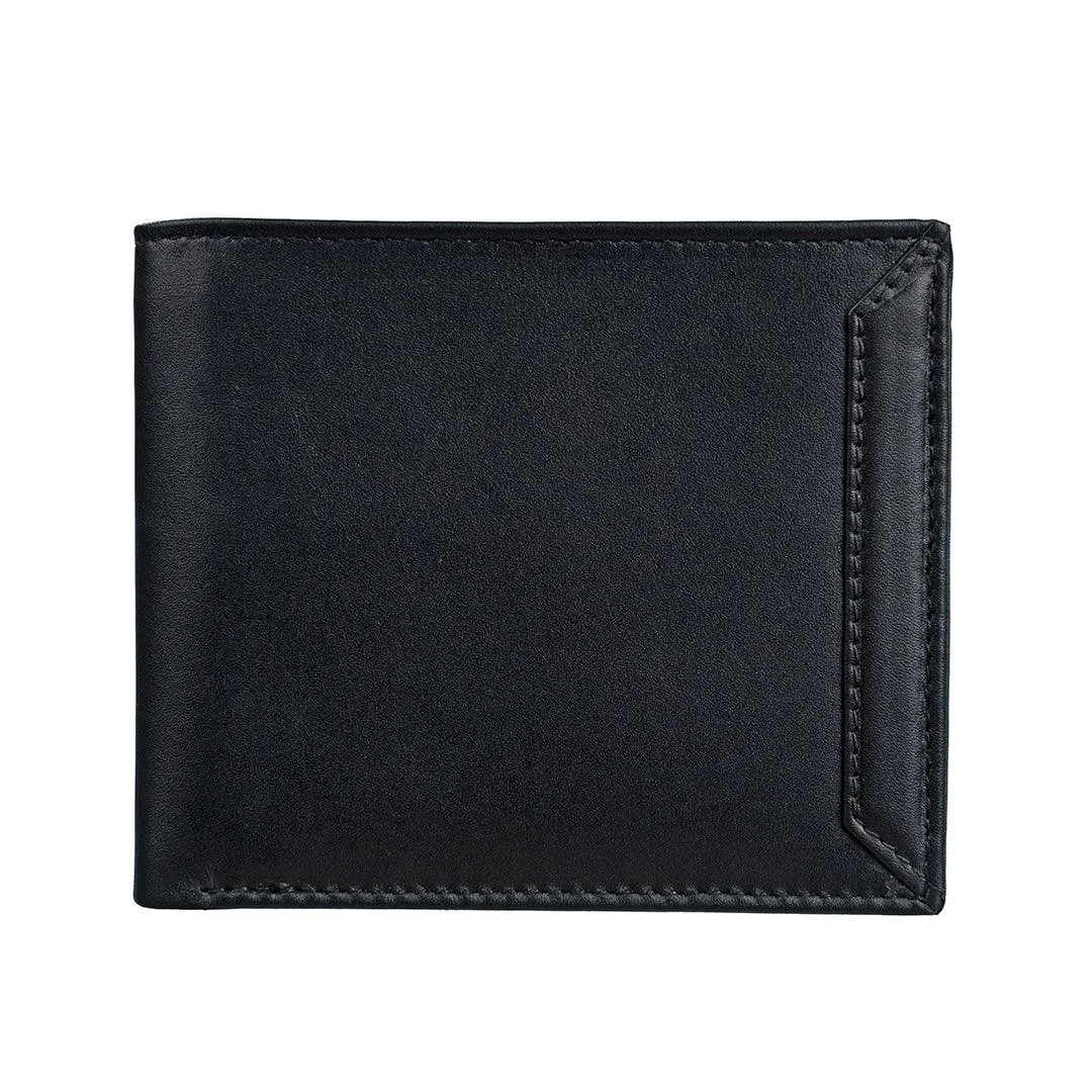 Classic Gent's Wallet | Leather Wallet for Men | 100% Genuine Leather | Color: Brown & Black