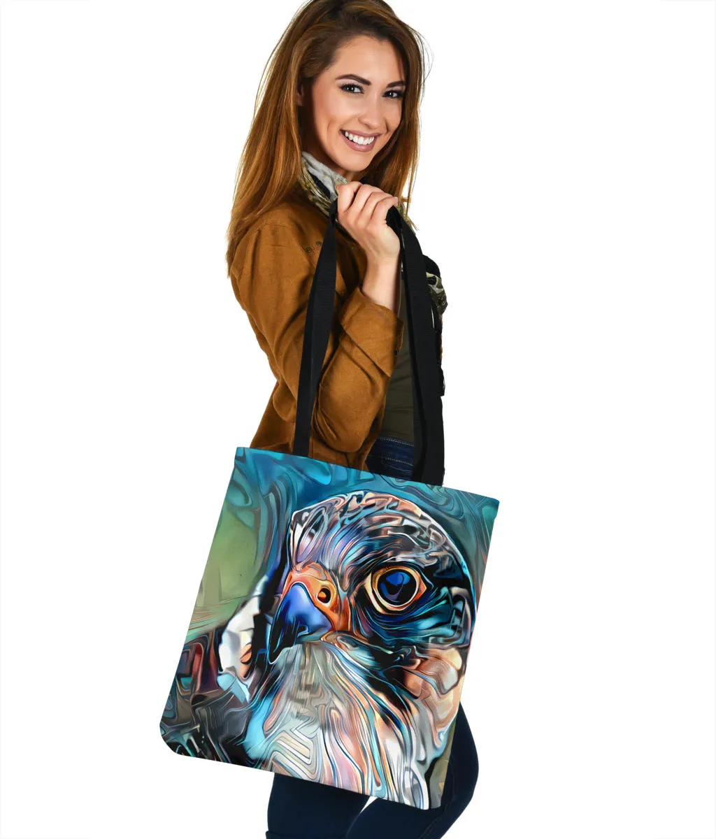 Colorful Hawk Shoulder Tote Bag
