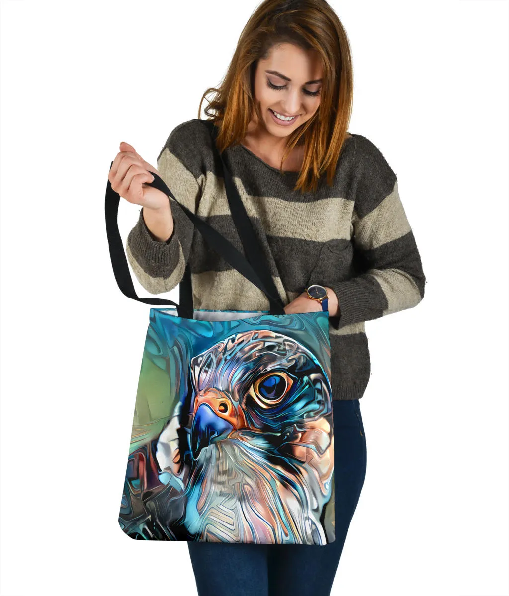 Colorful Hawk Shoulder Tote Bag