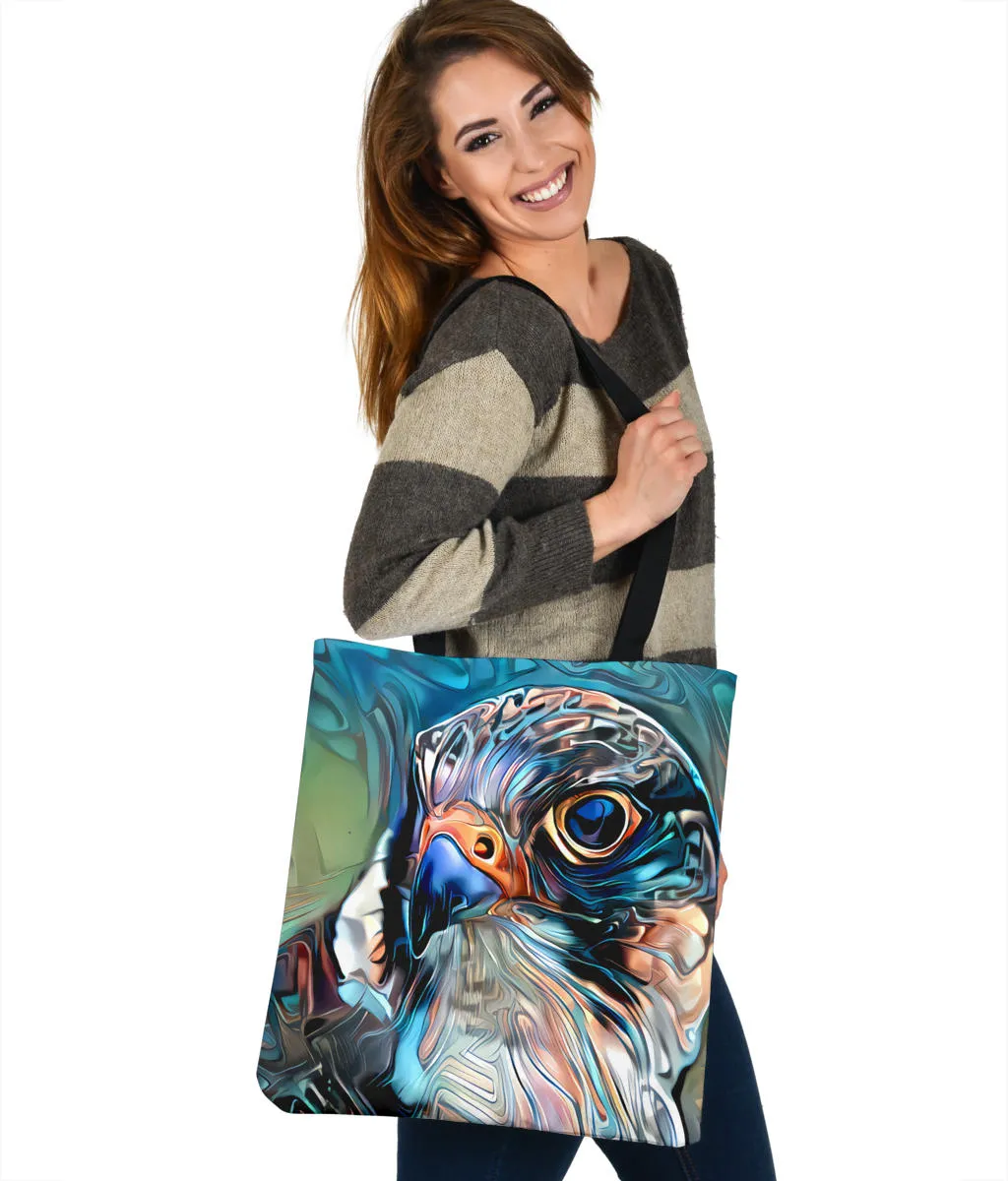 Colorful Hawk Shoulder Tote Bag