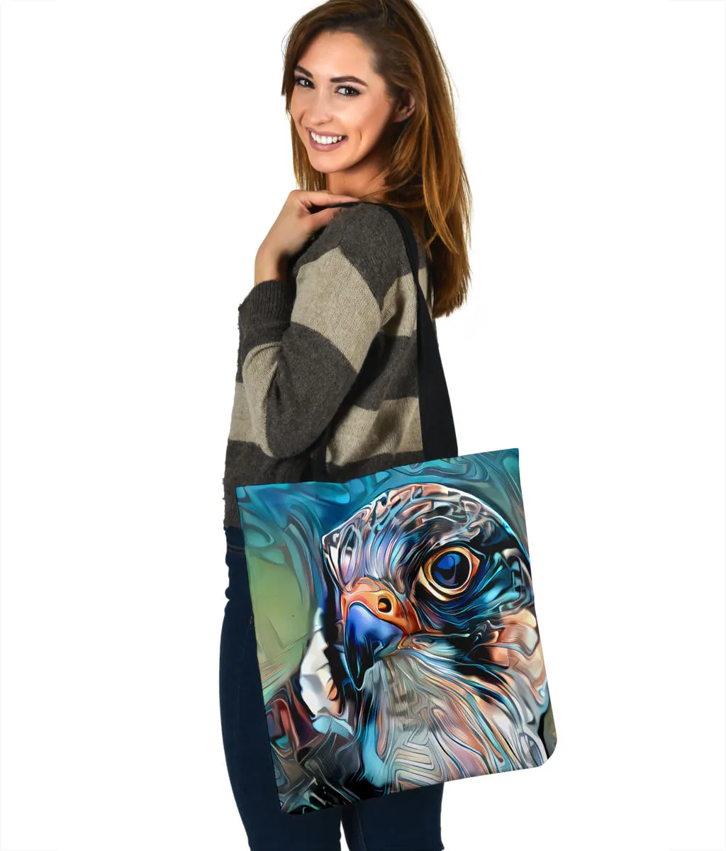 Colorful Hawk Shoulder Tote Bag