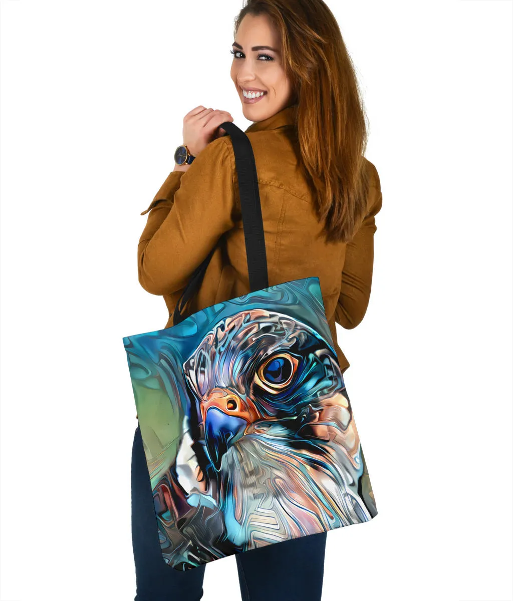 Colorful Hawk Shoulder Tote Bag
