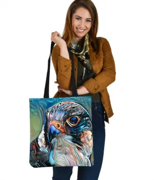 Colorful Hawk Shoulder Tote Bag