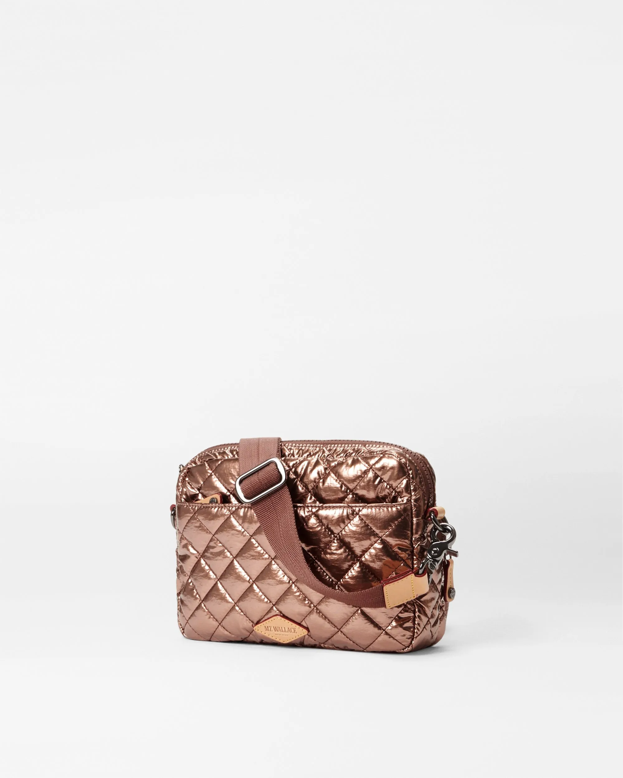 Copper Metallic Lacquer Small Metro Camera Bag
