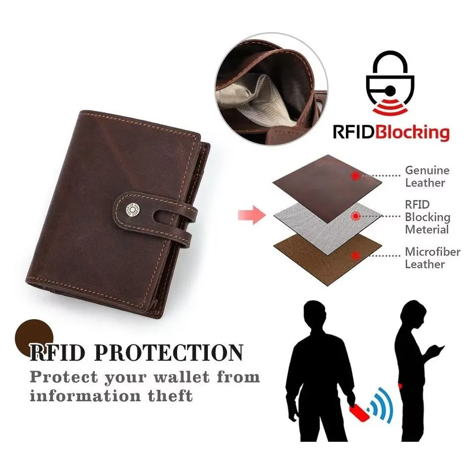 CowLuxe Short Leather Men's Wallet
