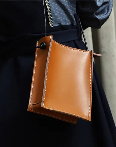 Cute Black Leather Phone Purse Women Side Bag Box Phone Crossbody Purse For Women