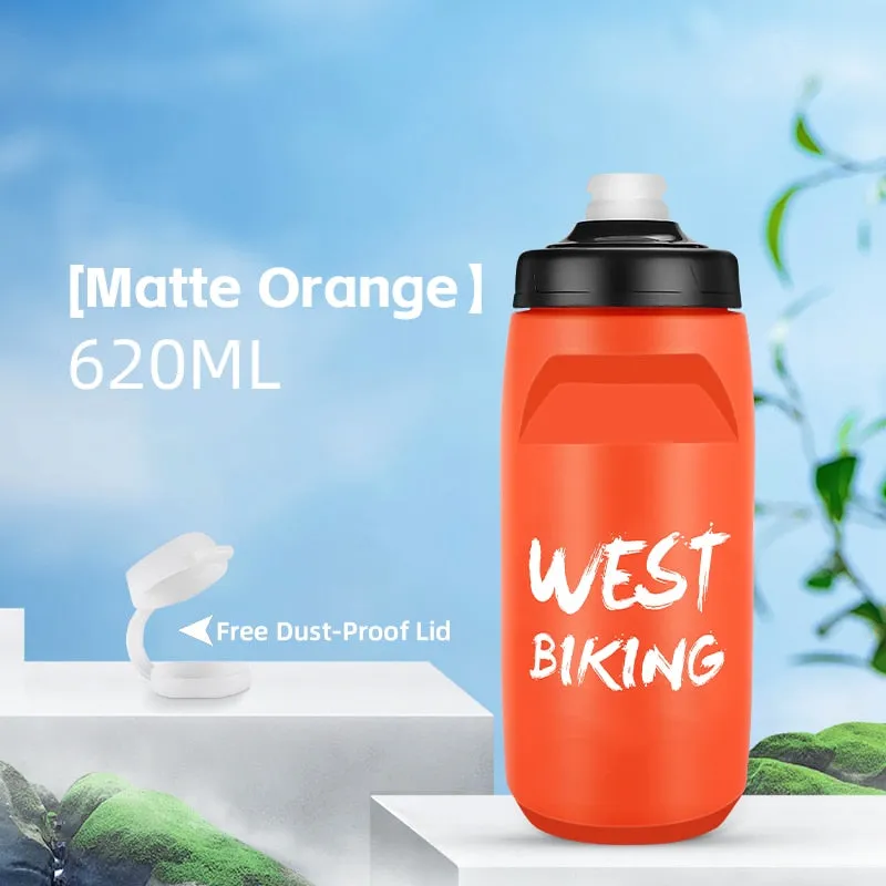 Cycling Water Bottle 620-750ML Portable Sports Soft Flask MTB Road Bike Bottle Running Gym Fitness Bottle 6 Colors