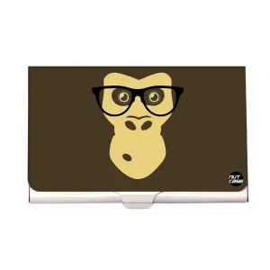 Designer Visiting Card Holder Nutcase - Hipster Chimp