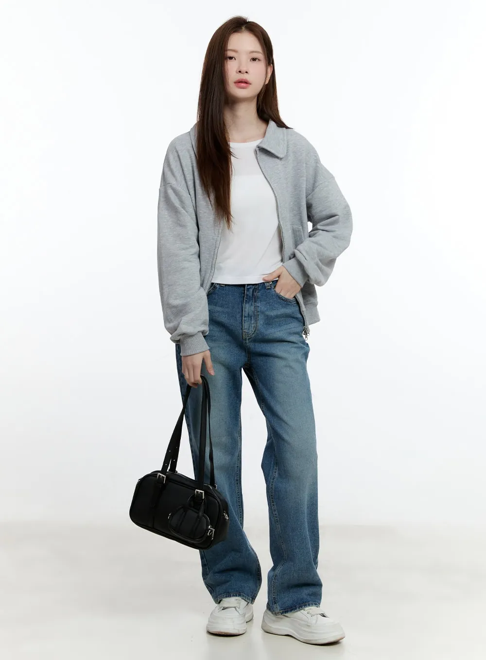 Diane Washed Wide-Leg Jeans CM521