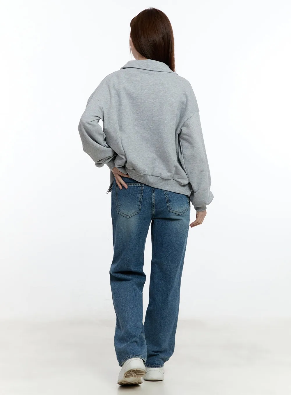 Diane Washed Wide-Leg Jeans CM521