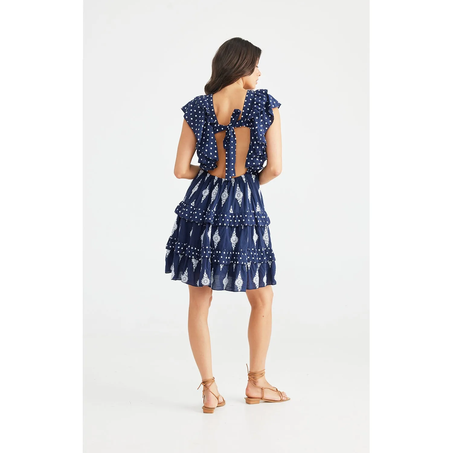 Dress Kiki - Navy Embroidery