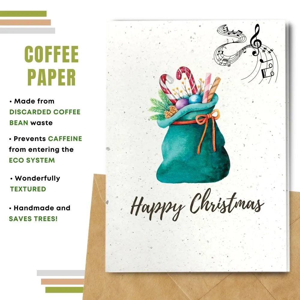 Eco Friendly Christmas Card, Gift Sack