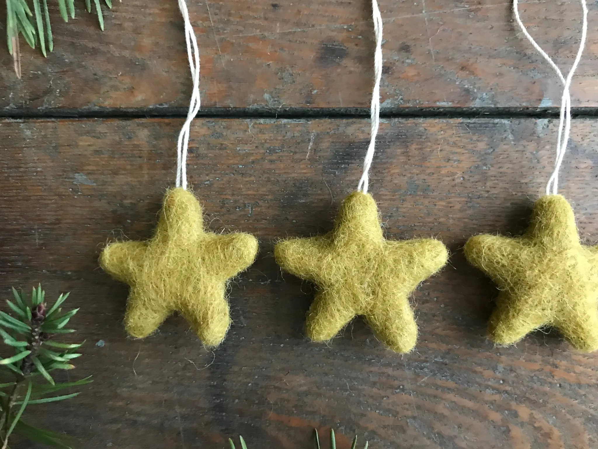 Eco-Friendly Felted Wool Star Ornament
