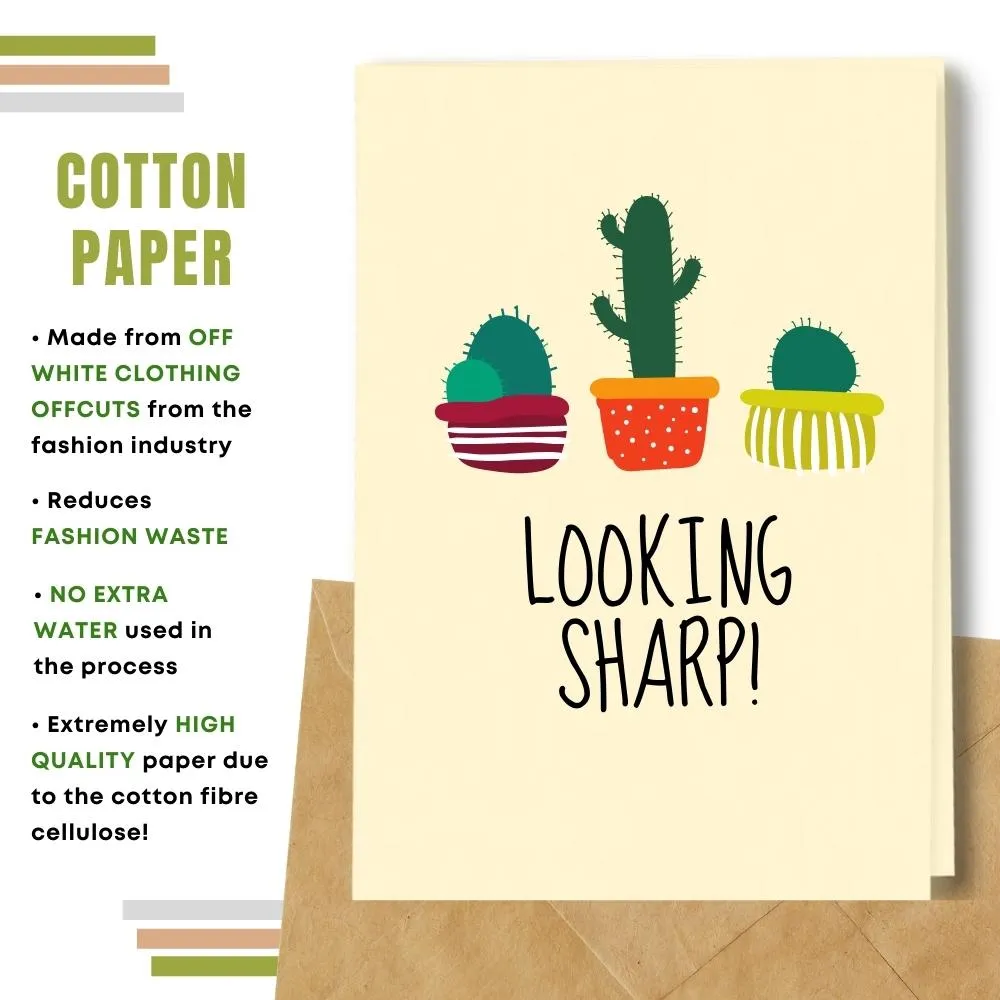 Eco Friendly Greeting Card, Looking sharp