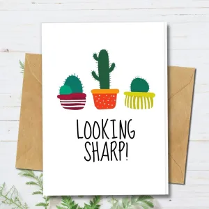 Eco Friendly Greeting Card, Looking sharp