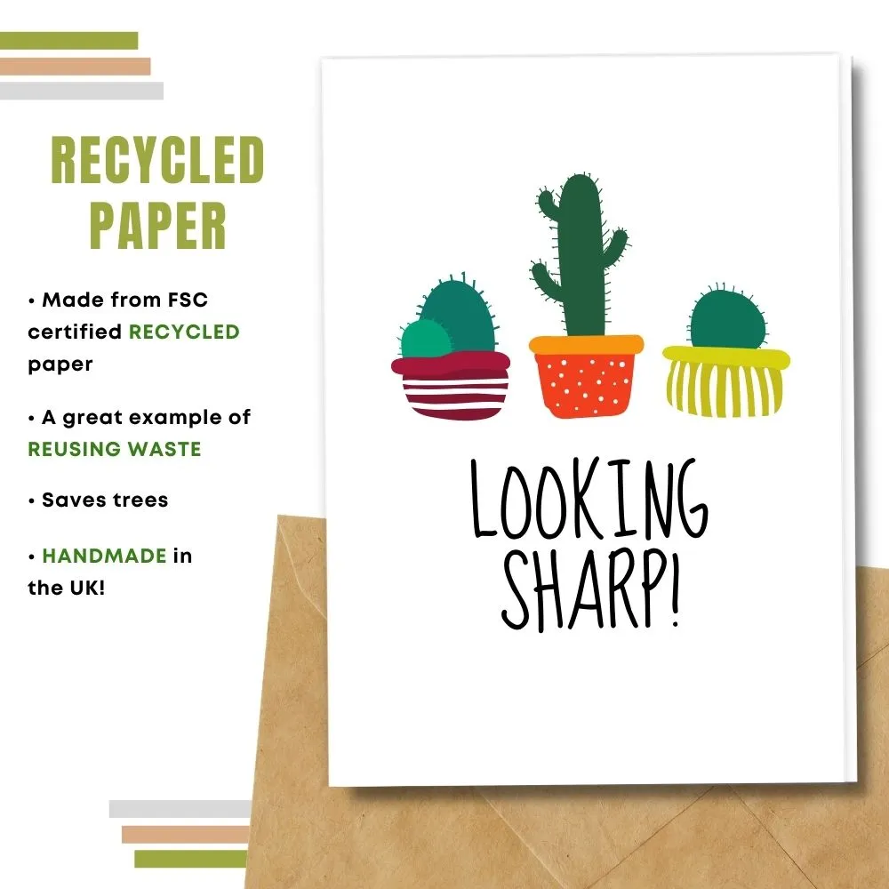 Eco Friendly Greeting Card, Looking sharp