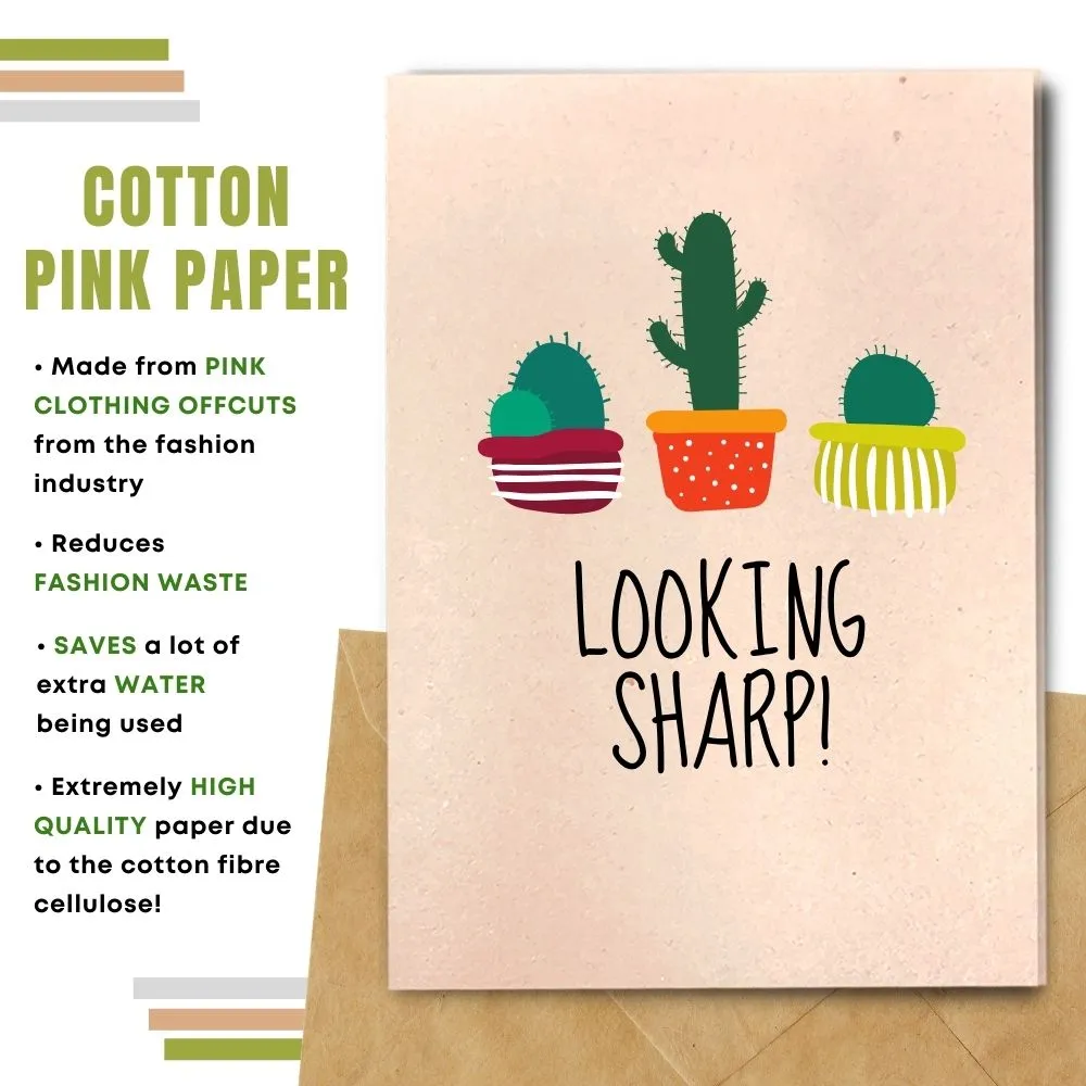 Eco Friendly Greeting Card, Looking sharp