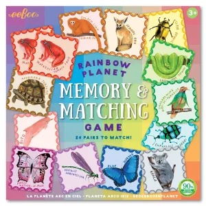 eeBoo Memory Match Game Rainbow Planet