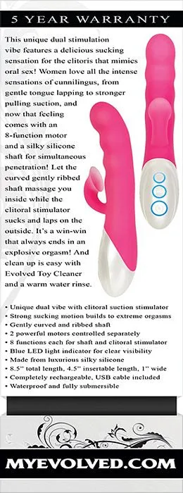 Evolved Instant O Pink Rabbit Vibrator