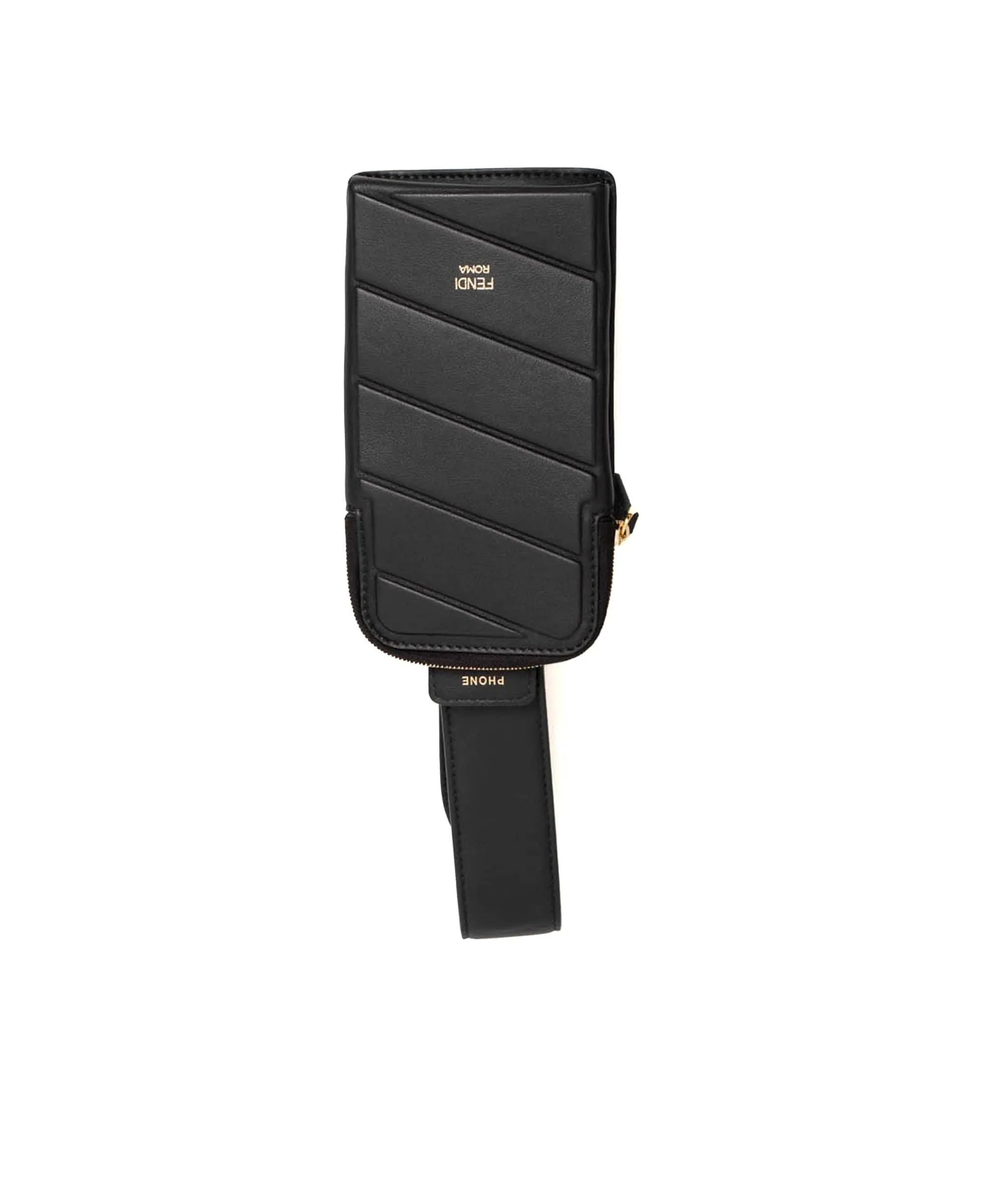 Fendi Black Leather Additional Bag Phone Holder - NO STRAP - AGL1380