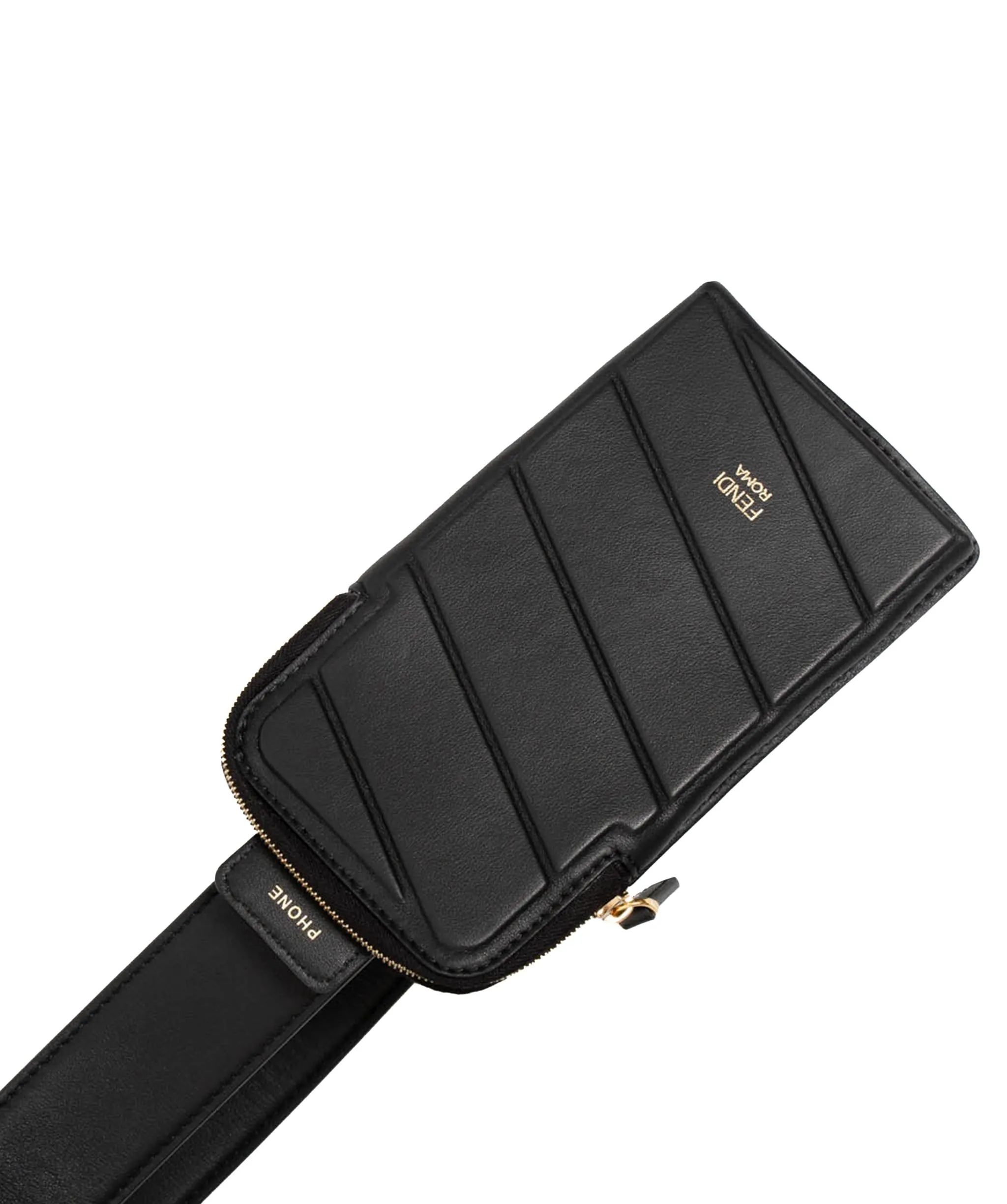 Fendi Black Leather Additional Bag Phone Holder - NO STRAP - AGL1380