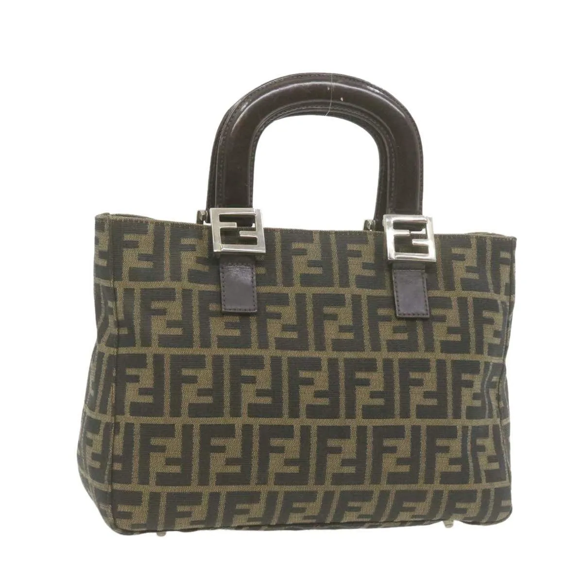 Fendi Brown Zucca Canvas Handbag MW2750