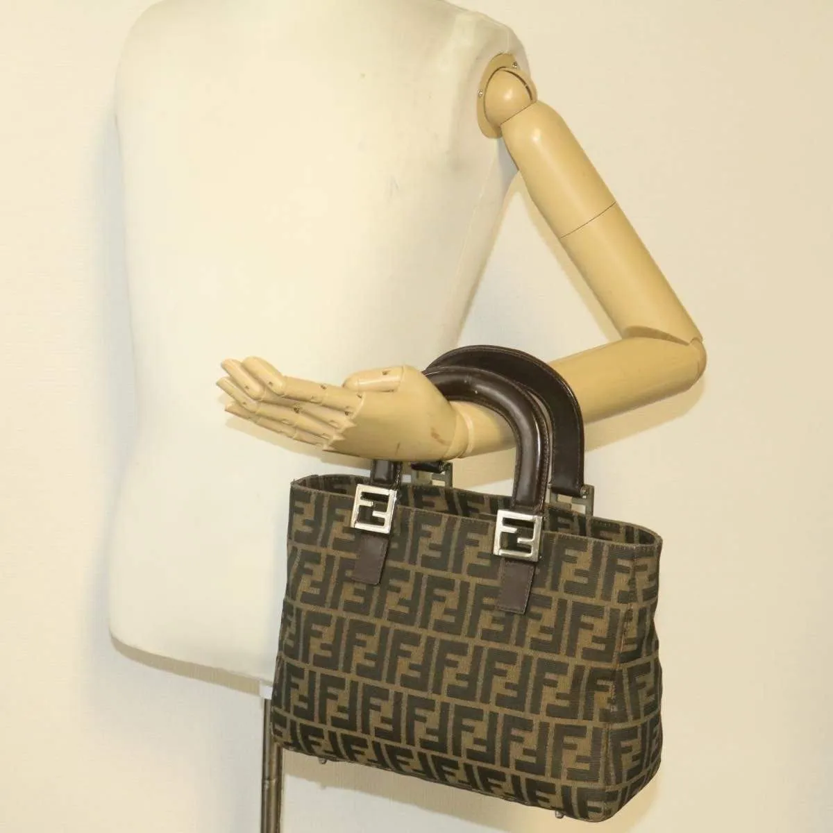 Fendi Brown Zucca Canvas Handbag MW2750