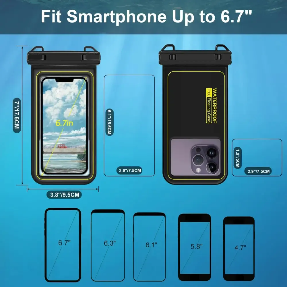 Floating Waterproof Phone Case - Universal Crossbody Swim Storage Pouch Case