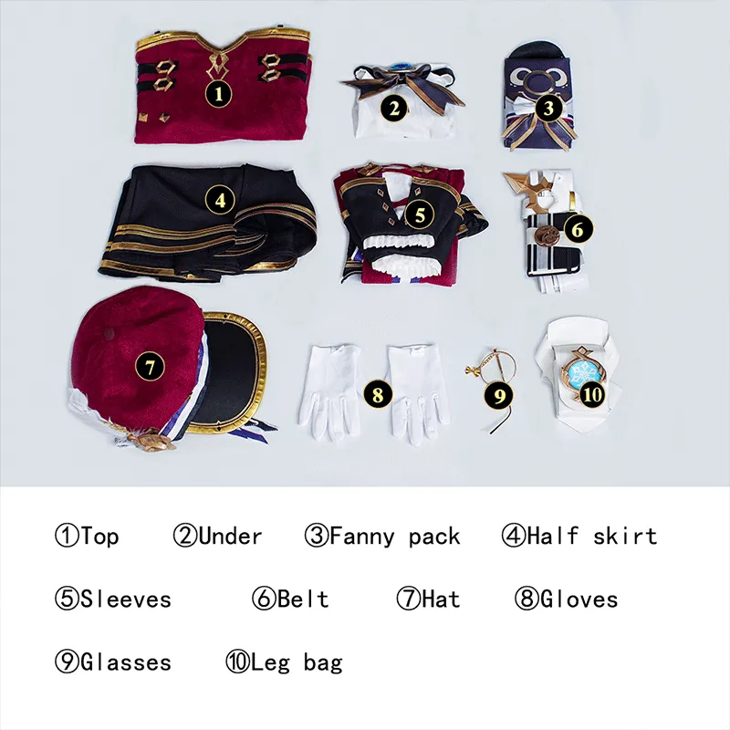 Genshin Impact Charlotte Fontaine Cosplay Costume
