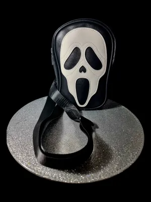 Ghost Face Shoulder Bag - Black