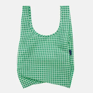 Green Gingham Shopper Bag