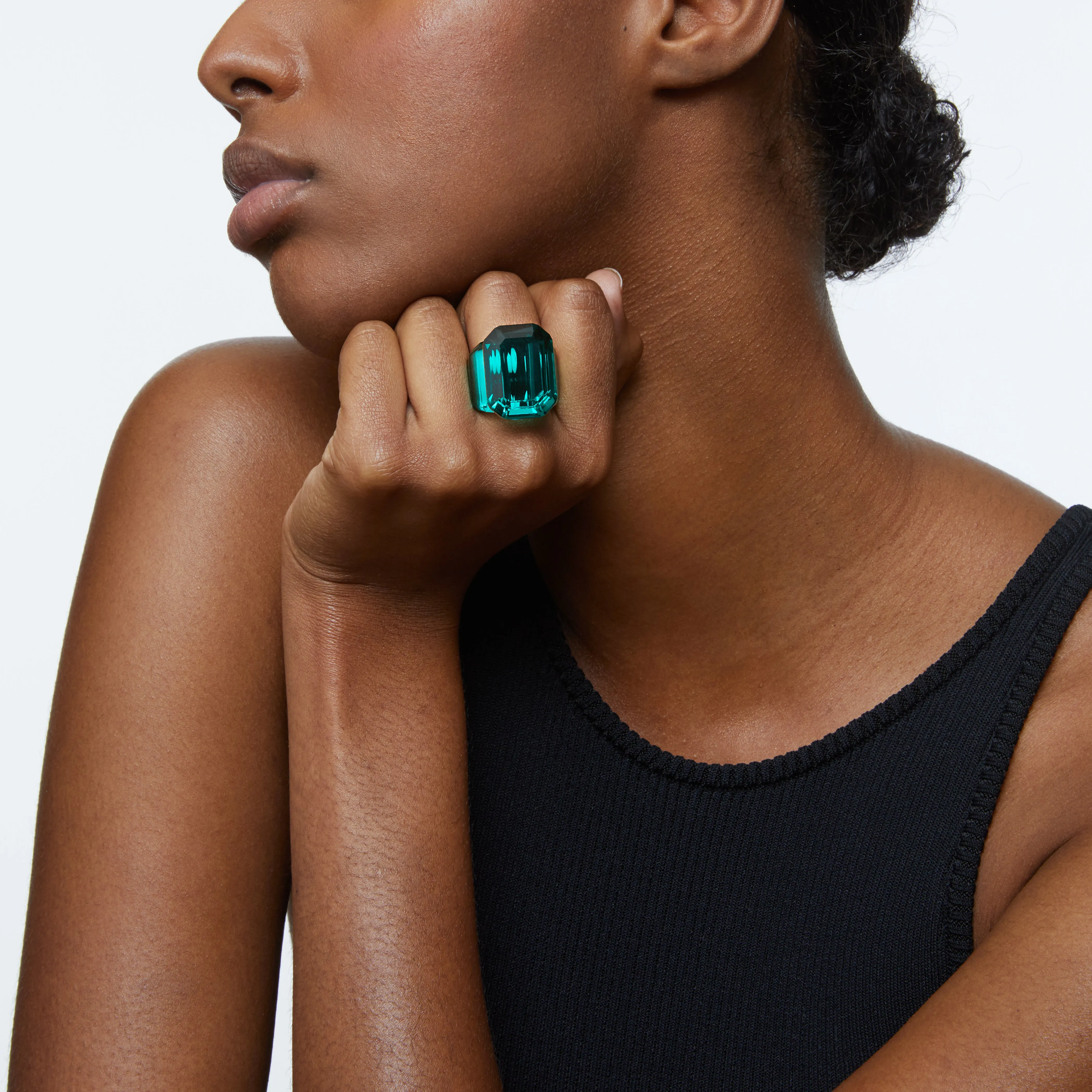 Green Lucent Cocktail Ring by Swarovski