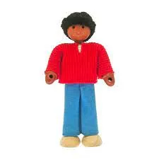 Happy Wooden Dolls - African