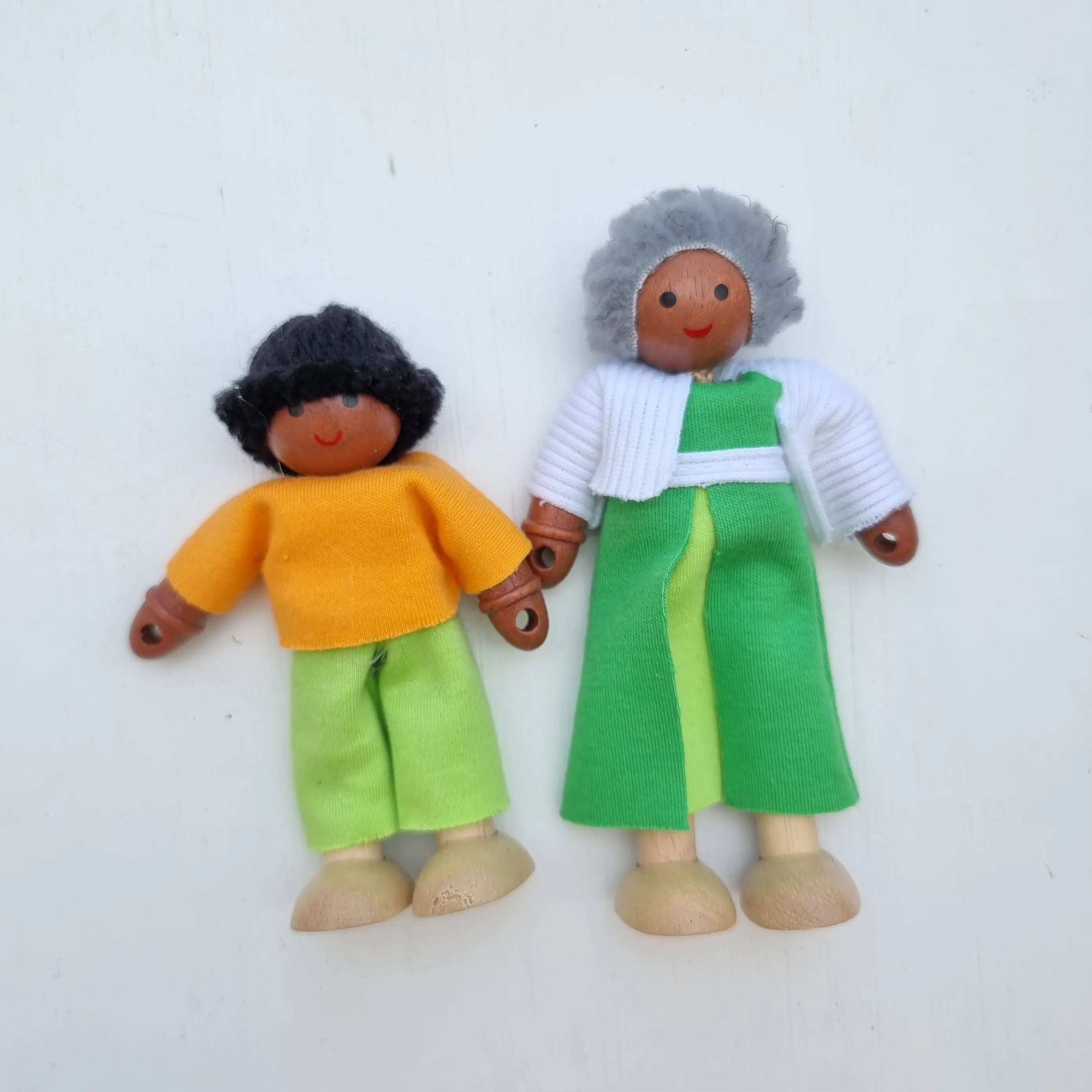 Happy Wooden Dolls - African