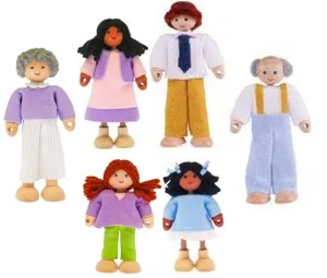 Happy Wooden Dolls - African