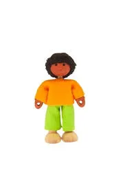 Happy Wooden Dolls - African