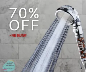 HonestFlo ™️ Water Saving Mineral Filter Shower Head