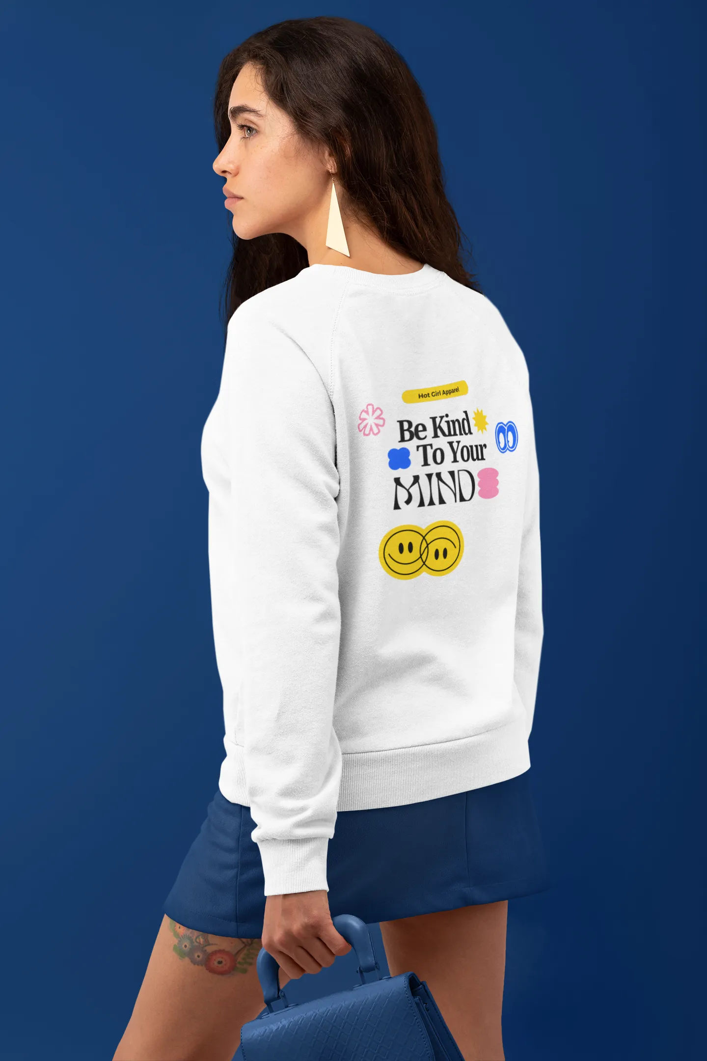 Hot Girl Good Human Organic Embroidered Sweatshirt