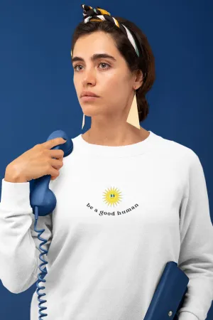 Hot Girl Good Human Organic Embroidered Sweatshirt