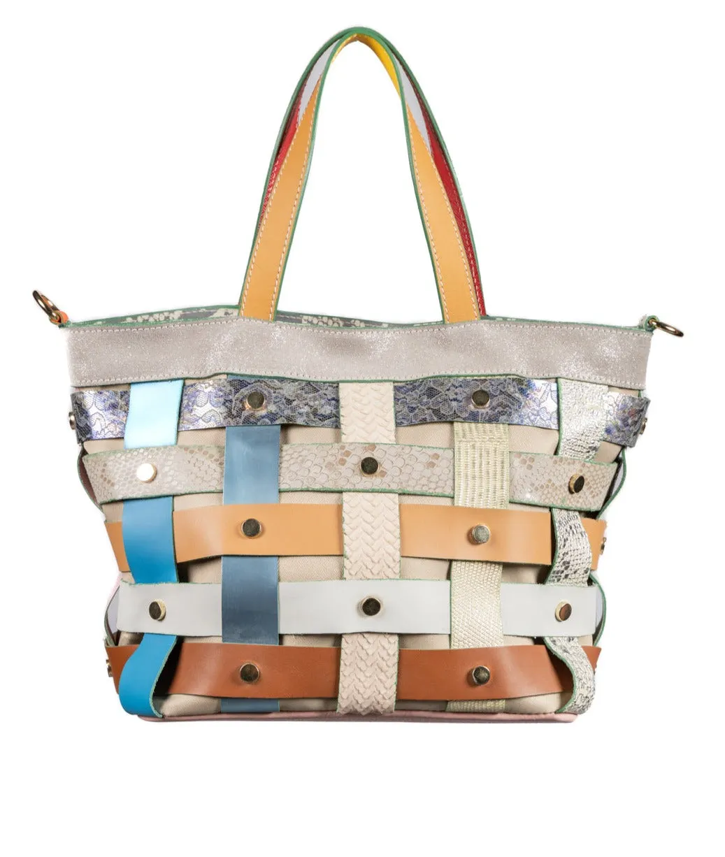Il Giglio Striped Hangbag