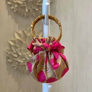 Japanese Bamboo Bag | Fuchsia